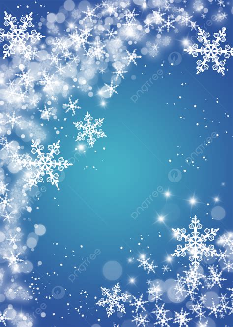 Snowflake White Snow Flake Crystal Winter Blue Background Wallpaper