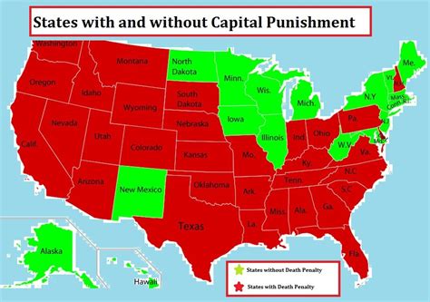 States With And Without The Capital Punishment In Usa Exploring Usa