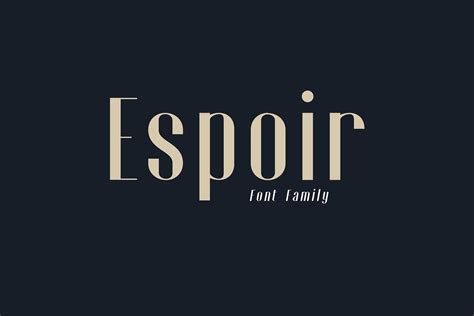 Espoir Font Family - Befonts.com