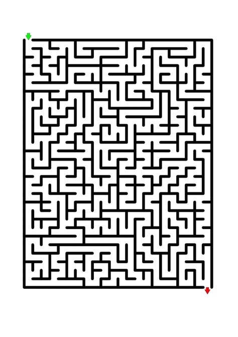 100 Medium Difficulty Mazes For Kids Up To 7 Years Old Printable