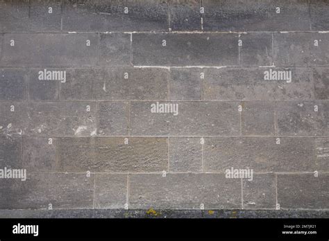 Gray Cinder Block And Cement Facade Wall Background Stock Photo Alamy