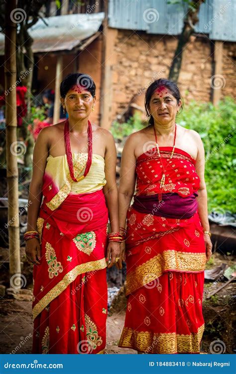 Nepali Brahmin Women In Rural Village Editorial Stock Photo Image Of Family Asia