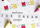 Images of Ice Cream Banners Signs