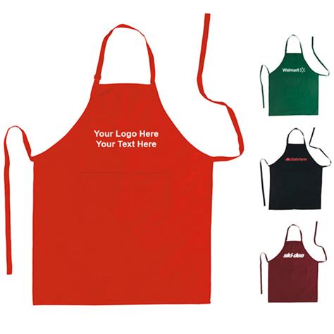 Custom Printed Aprons With Pocket And Adjustable Neck Clasp Aprons
