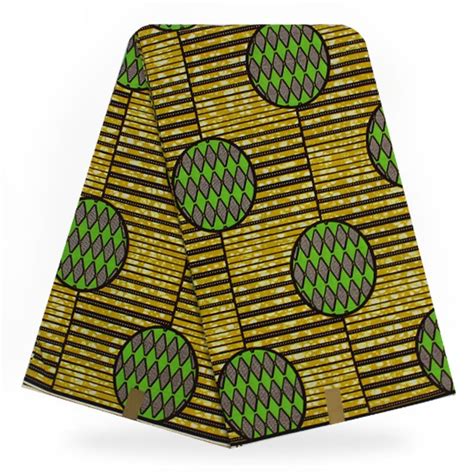 Yellowandgreen Dots Design Nigerian Ankara Fabrics African Wax Print