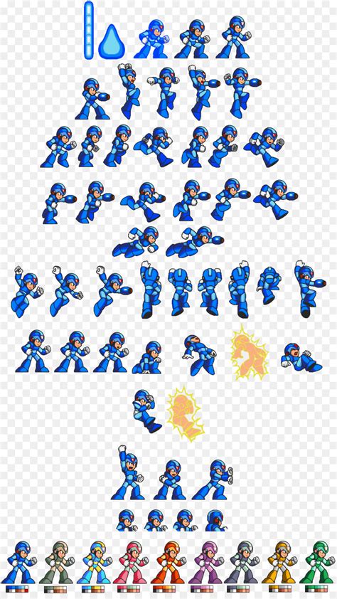 Mega Man Mega Man X Sprite png transparente grátis