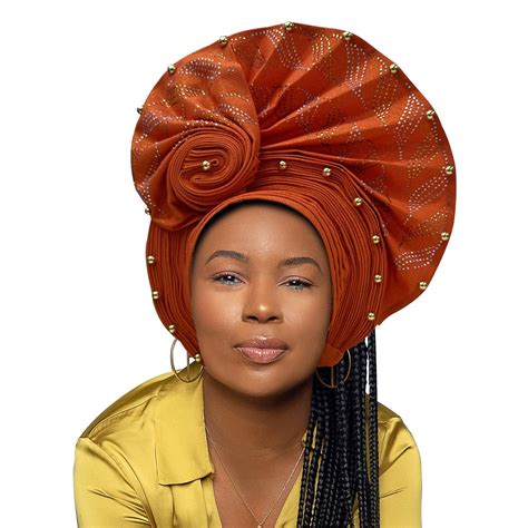 Nigerian Luxury Aso Oke Headtie African Headtie Women