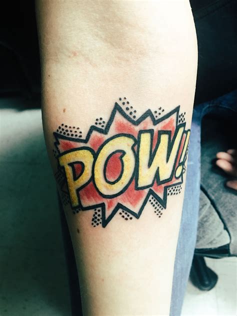 Pow Comic Book Tattoo Tattoos With Meaning Comic Book Tattoo Tattoo