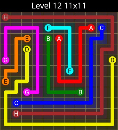 Puzzle Game Solutions FLOW EXTREME PACK 2 LEVELS 91 120 11x11