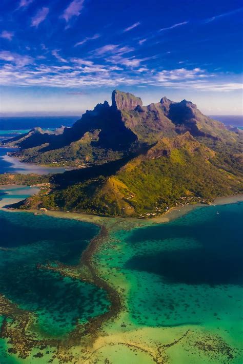 Aerial View Of Bora Bora French Polynesia French Polynesia Tahiti
