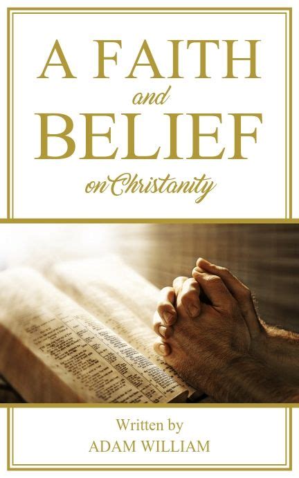 Modern Christian Faith Book Cover Book Cover Template Kindle Book