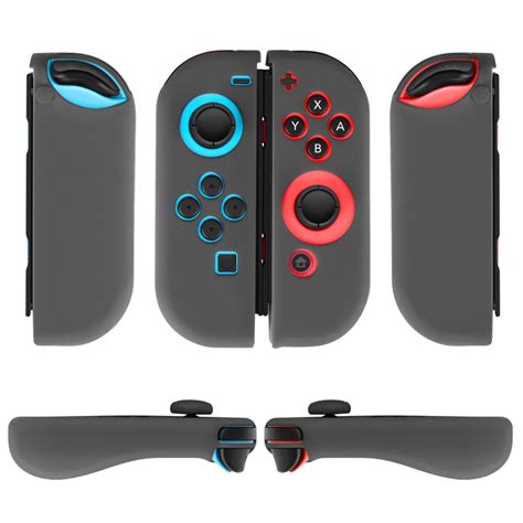 Nintendo Switch Joy Con Grip Gel Guards With Thumb Grips Caps