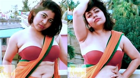Desi Indian Hot Bengali Beauty Bong Model Bikini Blouse Photoshoot Youtube