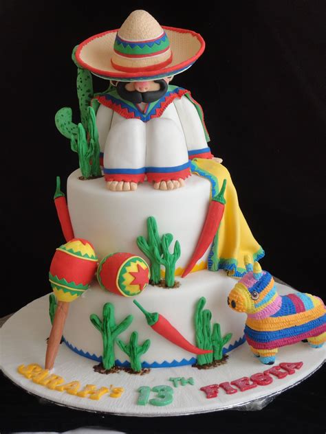 Mexican Theme Cake Mexican Themed Cakes Mexican Fiesta Cake Mexican