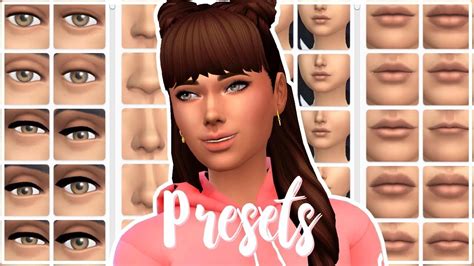 Mais Bocas Olhos E Nariz No Cas More Cas Presets The Sims 4 Otosection