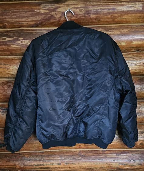 North Fame Delf Vintage 80s Black Hip Hop Bomber Jacket Mens 4xl Ebay