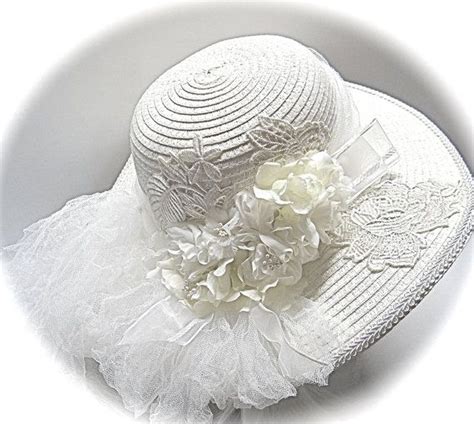 Lace Bridal Hat Wedding Accessories White Bridal Hat Dh 145 Etsy