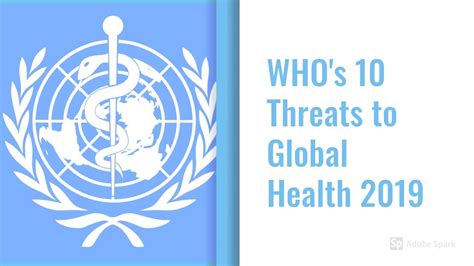 who s ten threats to global health 2019 youtube