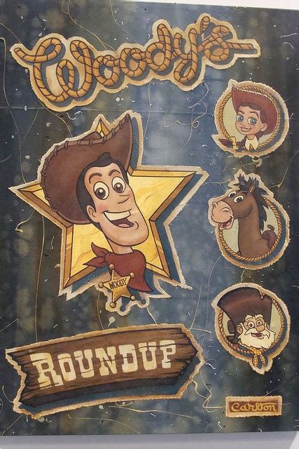 D23 Expo 2011 Woodys Roundup Art Woody Toy Story Disney Posters