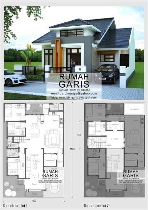 Atap dak rumah minimalis 1 lantai. desain model denah dan tampak rumah minimalis 2 lantai di ...