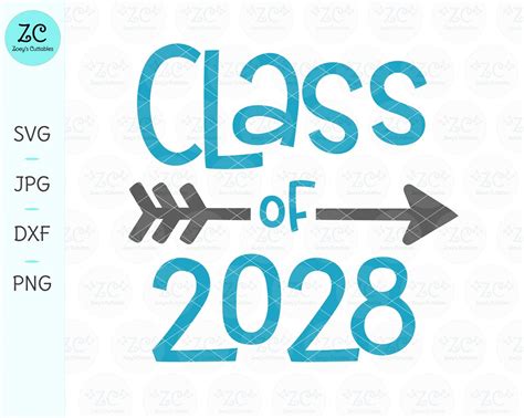 Class Of 2028 Svg Graduation Svg Class Of End Of School Etsy