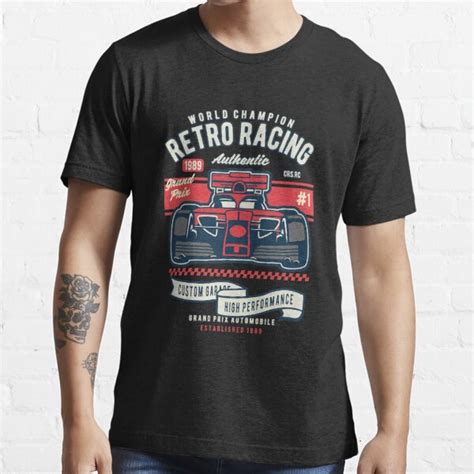 T For Race Car Lovers Retro Car Racing Champion Design T Shirt For