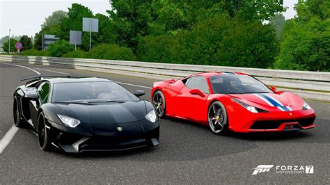 The success being enjoyed by the 458 italia. Forza 7 Drag race: Lamborghini Aventador SV vs Ferrari 458 ...