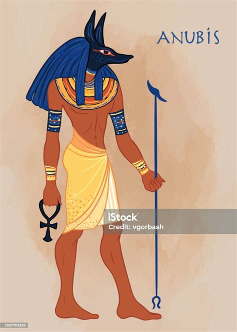 Anubis In Ancient Egyptian God Of Death Stock Illustration Download Image Now Anubis