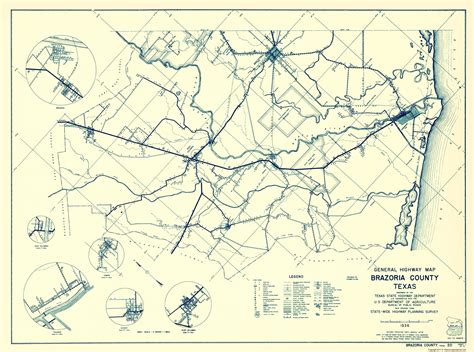 Brazoria County Texas Highway Department 1936 2300 X 3096