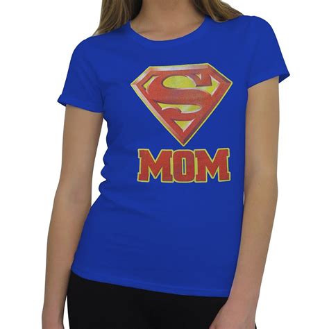 Superman Womens Super Mom T Shirt