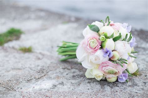 Pastel Peony And Sweet Pea Bridal Bouquet
