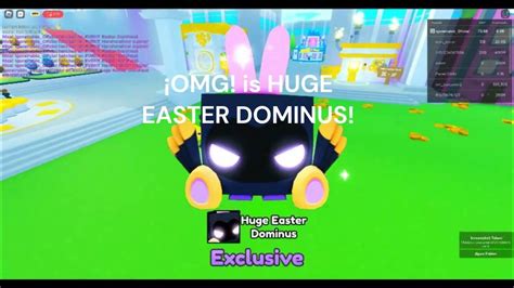 Roblox Pet Sim X ¡hatch Huge Easter Dominus In Camera Roblox Youtube