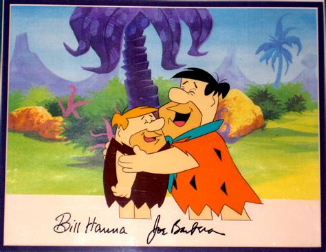 Flintstones Production Animation Art Cel Hanna Barbera 1960s Signed Bob