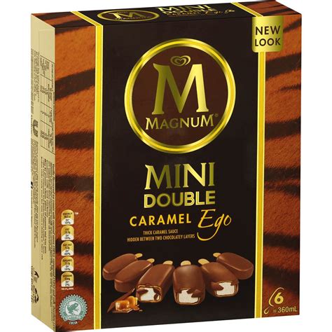 Magnum Mini Ice Cream Double Caramel 6 Pack Woolworths