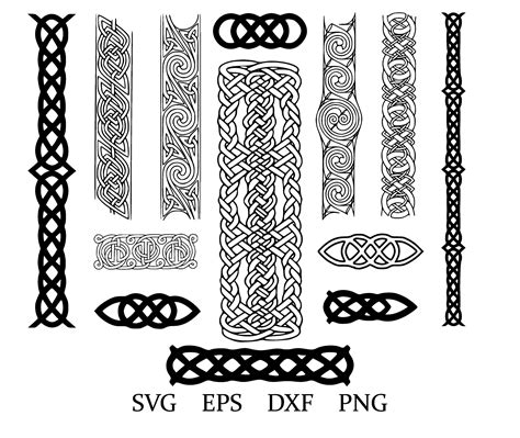 Celtic Knots Celtic Knot Border Celtic Knot Svg File Fantasy Border