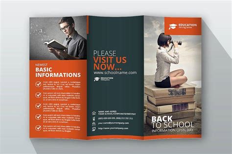 Education Trifold Brochure 17 Examples Illustrator Indesign Word