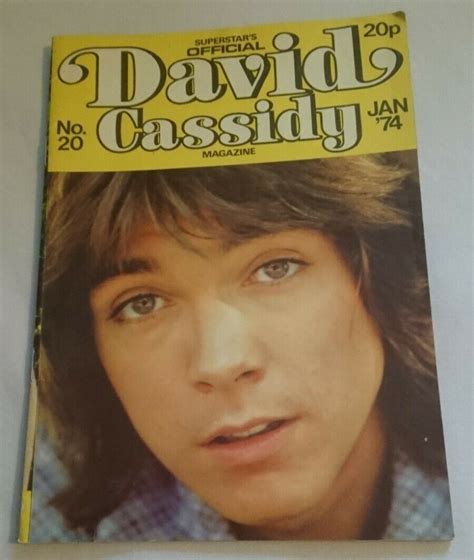 Superstar S Official David Cassidy Magazine No 20 January 1974 £2 10