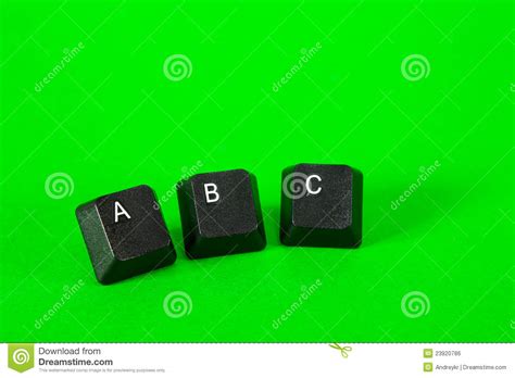 Three Plastic Keys Stock Photo Image Of Alphabetical 23920786