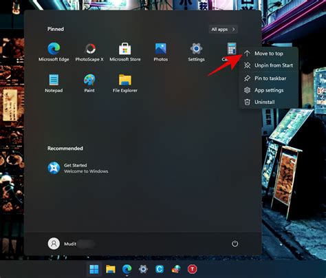 Windows 11 Start Menu How To Move An App Or Shortcut To The Top