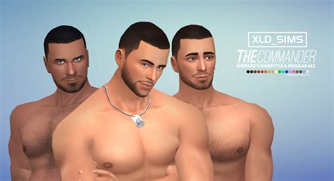 My Sims 4 Blog Swept Away And The Commander Hair For Males By Xldsims