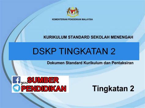 Koleksi DSKP Tingkatan 2 KSSM  Sumber Pendidikan