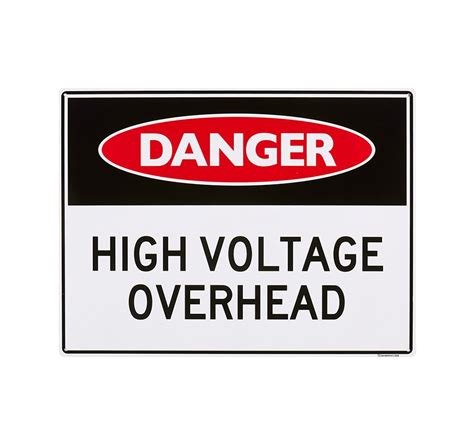 Large Sign High Voltage Overhead Sandleford