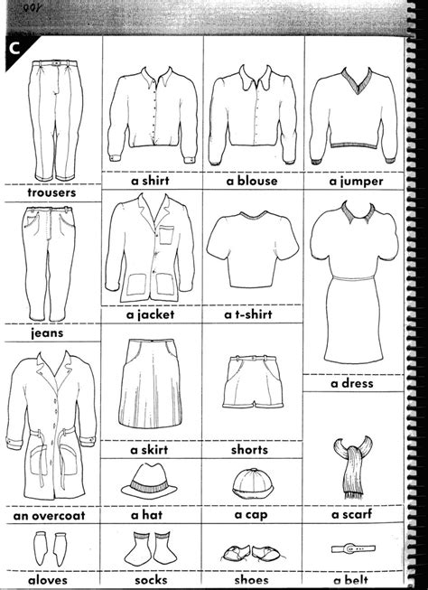 Ficha Clothes 11 Clothes Vocabulary Artofit