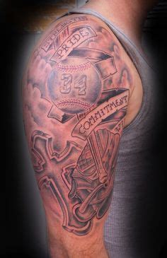 Are you searching for baseball bat png images or vector? Baseball cross memorial tattoo Jimmy rekowski Racine ...