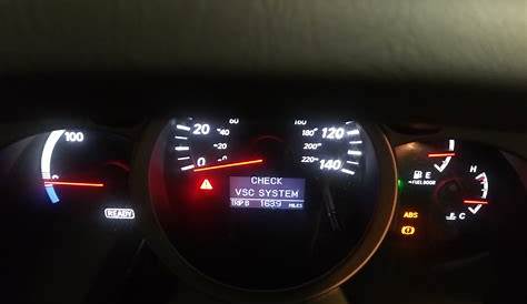2007 Toyota Highlander Hybrid. 128 k miles. VSC system light, ABS light and traction icon