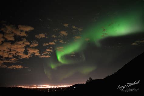 Aurora Borealis Over Anchorage Alaska Gary Randall