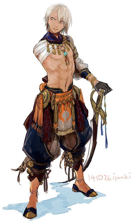 One Armed Desert Swordsman Character Design Character Art Character