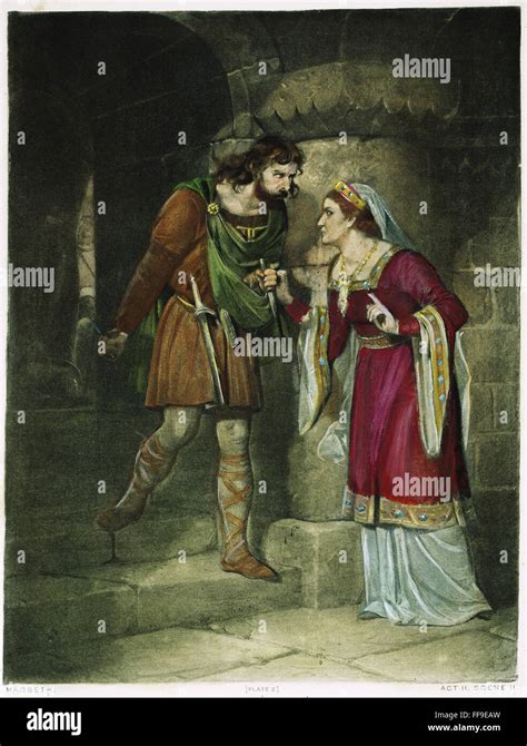 Macbeth 19th Century Nlady Macbeth Seizes The Dagger From Macbeth