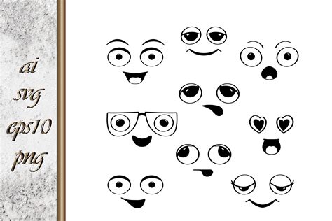 Doodle Face Set Sketch Clipart Vector Graphic By Irynashancheva