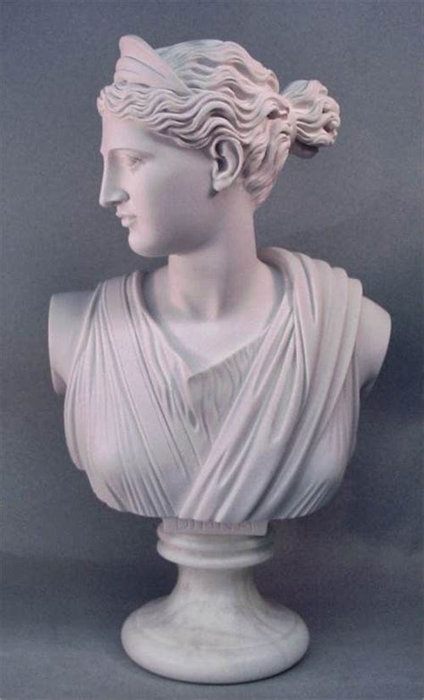 Diana Sculptural Bust Large Marble Statue Bust Sculpture